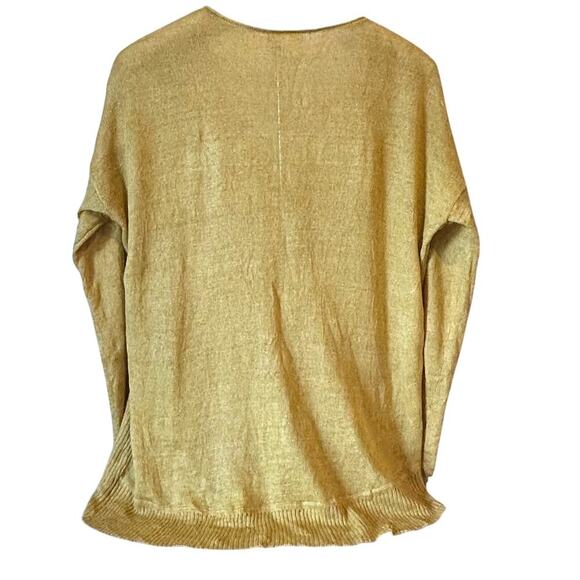 Eileen Fisher Women's 100% Italian Linen Delave Oversized Boxy Knitted Top S - Picture 3 of 9